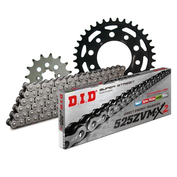 Chain set DID Stahl 525ZVM-X2 / 106 rivet lock