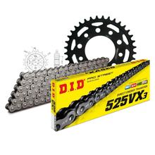 Set di catene DID acciaio 525VX3 / 106 Blocco della clip per Honda XBR 500 ccm Bj. 1987 - 1989
