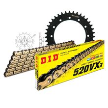 Jeu de chaînes DID acier 520VX3 / 96 Serrure à rivet pour Honda XL S R 500 ccm Bj. 1979 - 1982