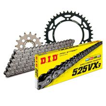 Set di catene DID acciaio 525VX3 / 104 Blocco della clip per Honda VFR 400 ccm Bj. 1989 - 1994