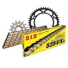 Set di catene DID acciaio 525VX3 / 104 Blocco della clip per Honda VFR 400 ccm Bj. 1989 - 1994