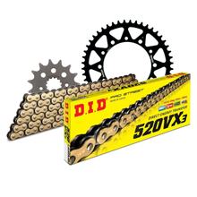Set di catene DID acciaio 520VX3 / 112 Senza fine per Honda NX Dominator 650 ccm Bj. 1995 - 2000