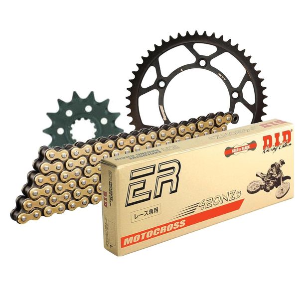 Chain set DID Stahl 420NZ3 / 112 Clip lock for KTM SX 65 ccm Bj. 2002 - 2011