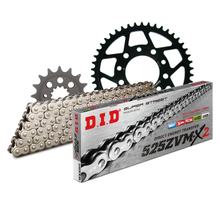 Set di catene DID acciaio 525ZVM-X2 / 124 Serratura a rivetti
