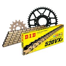 Jeu de chaînes DID acier 520VX3 / 114 Sans fin pour KTM Duke RC 390 ccm Bj. 2012 - 2020