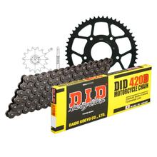 Řetězová sada DID ocel 420D / 132 s klipsovým zámkem pro Rieju MRX RRX PRO, Mash Fifty SMX Pro 50 ccm