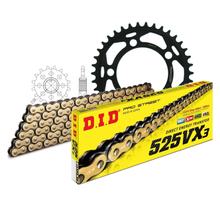 Jeu de chaînes DID acier 525VX3 / 110 Serrure à rivet pour KTM Super Duke R 990 ccm Bj. 2004 - 2013