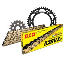 Juego de cadenas DID Acero 520VX3 / 110 Cerradura de remache para KTM LC4-E Super Moto LC4 SM 640 ccm Bj. 1999 - 2006