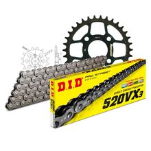Set di catene DID acciaio 520VX3 / 80 Serratura a rivetti per E-ton EXL ST Yukon 150 ccm