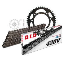 Set di catene DID acciaio 420V / 124 Blocco della clip per Rieju Spike 50 ccm