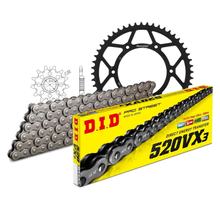 Chain set DID Stahl 520VX3 / 118 rivet lock for KTM SX-F, Husqvarna FC 250 ccm Bj. 2018 - 2020