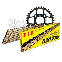 Juego de cadenas DID Acero 520VX3 / 78 Cerradura de remache para E-ton CXL Challenger EXL ST Yukon 150 ccm