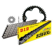 Jeu de chaînes DID acier 525VX3 / 114 Serrure à rivet pour MV Agusta F3 675 ccm Bj. 2011 - 2014