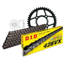 Juego de cadenas DID Acero 428VX / 116 Cerradura de remache para Hyosung GS 125 ccm Bj. 1998 - 2000