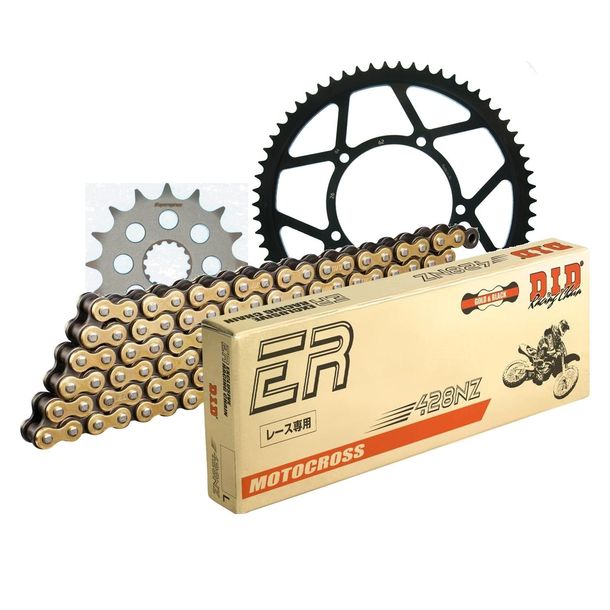 Kettensatz DID Stahl 428NZ / 140 Clipschloss für Sachs ZX 125 ccm Bj. 1997 - 2002