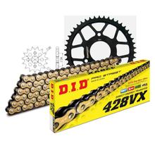 Jeu de chaînes DID acier 428VX / 126 Serrure à clipser pour Rieju RS2 Matrix Pro Naked 125 ccm
