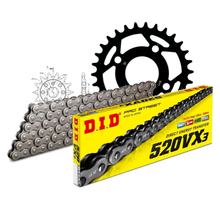 Jeu de chaînes DID acier 520VX3 / 78 Serrure à rivet pour Kymco Mxer Maxxer 50 ccm