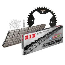 Zestaw łańcuchowy DID stalowy 520ZVM-X / 98 bezspoinowy dla Polaris Outlaw 525 IRS MXR 450 / 500 ccm