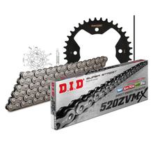 Zestaw łańcucha DID Stal 520ZVM-X / 94 bezspoinowy do Polaris Predator Troy Lee E LE 500 ccm