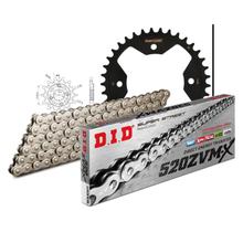 Kit de Corrente DID Aço 520ZVM-X / 94 Elo com Fecho de Pressão para Polaris Predator Troy Lee E LE 500cc