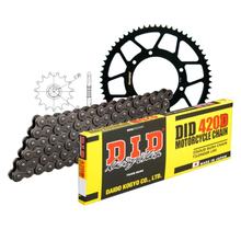 Zestaw łańcuchowy DID stalowy 420D / 134 zapięcie typu Clips do Yamaha DTR SM X, Peugeot XP6 Enduro 50 ccm