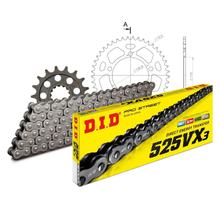 Kit de Corrente DID Alu 525VX3 / 120 Fecho Nietschlock preto