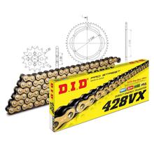 Kit de Corrente DID Aço 428VX / 126 Fecho de Clip para Kawasaki KMX 125 ccm Ano. 2000 - 2003