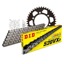 Juego de cadenas DID Aluminio 520VX3 / 100 Sin fin negro para Ducati SS 750 ccm Bj. 1999 - 2002