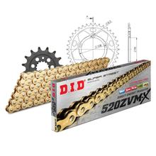 Juego de cadenas DID Aluminio 520ZVM-X / 106 Sin fin negro para Ducati i.e. 907 ccm Bj. 1990 - 1993