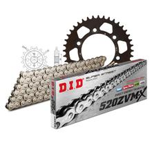 Set di catene DID Alu 520ZVM-X / 108 Serratura a rivetti nero per Ducati i.e. 907 ccm Bj. 1992