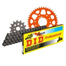 Chain set DID Alu 520 / 118 Clip lock orange