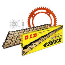 Řetězová sada DID Alu 428VX / 112 nekonečná oranžová