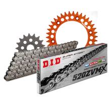 Chain set DID Alu 520ZVM-X / 118 endless orange for KTM Duke II 620 / 640 ccm Bj. 1995 - 2007
