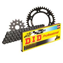 Jeu de chaînes DID Alu 520NZ / 118 Serrure à clipser noir pour KTM LC4 Adventure R Duke 400 / 640 ccm Bj. 1994 - 2007
