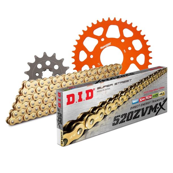 Chain set DID Alu 520ZVM-X / 118 endless orange