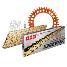 Kit de Corrente DID Alu 520ZVM-X / 118 Enduro laranja