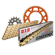 Chain set DID Alu 520ZVM-X / 120 rivet lock orange