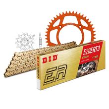 Juego de cadenas DID Aluminio 520ERT2 / 110 Cierre de clip naranja para KTM Freeride R 250 ccm Bj. 2017