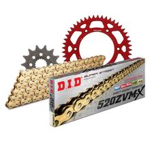 Chain set DID Alu 520ZVM-X / 114 rivet lock red for Honda CR R 250 ccm Bj. 2002 - 2003