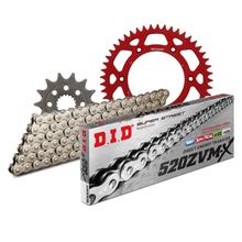 Juego de cadenas DID Aluminio 520ZVM-X / 114 Sin fin rojo para Honda CR R 250 ccm Bj. 2002 - 2003
