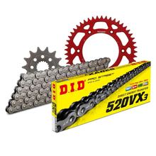 Chain set DID Alu 520VX3 / 114 rivet lock red for Honda CR R 250 ccm Bj. 2002 - 2003