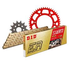 Kit de Corrente DID Alu 520ERT2 / 116 Fecho Clipe Vermelho