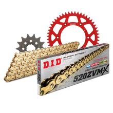 Zestaw łańcuchowy DID Alu 520ZVM-X / 116 zapięcie nitujące czerwone