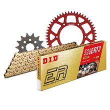 Jeu de chaînes DID Alu 520ERT2 / 116 Serrure à clipser rouge