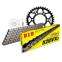 Jeu de chaînes DID acier 520VX3 / 86 Serrure à rivet pour Polaris Xpress Magnum 300 / 425 ccm