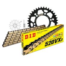 Jeu de chaînes DID acier 520VX3 / 76 Sans fin pour Polaris Scrambler X Freedom Trial Blazer 2x4 4x4 L 400 / 500 ccm