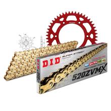 Kettensatz DID Alu 520ZVM-X / 108 Endlos rot für Honda XR R 250 ccm Bj. 1990 - 1995