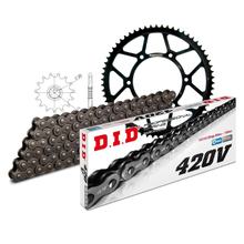 Chain set DID Stahl 420V / 136 Clip lock for CPI Supermoto 50 ccm