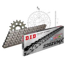 Kit de Corrente DID Alu 520ZVM-X / 112 Elo de Fechamento Nietschloss preto para Kawasaki ZX-6R 600 / 636 ccm Ano 2007 - 2018