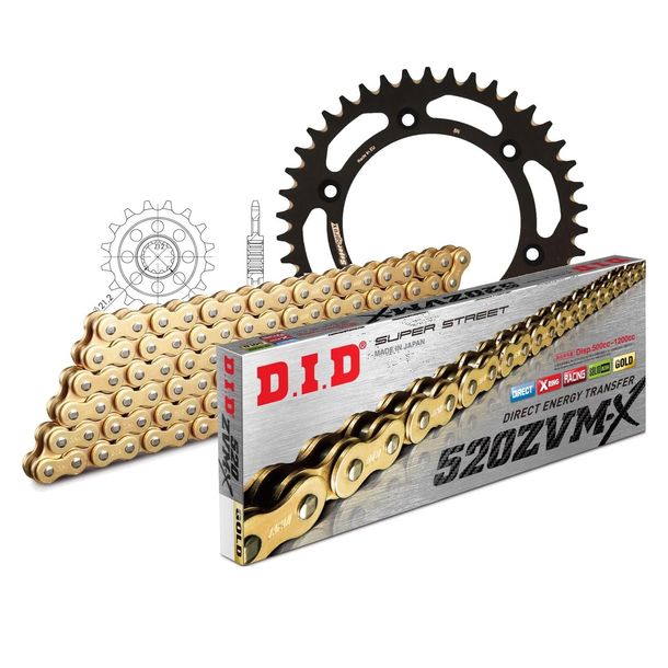 Chain set DID Alu 520ZVM-X / 118 endless black
